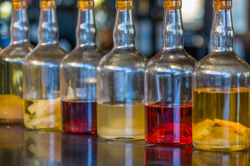 Bouteilles de punch des îles, La Réunion 