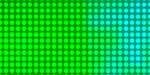 Light Green vector texture with circles. Abstract colorful disks on simple gradient background. Pattern for booklets, leaflets.