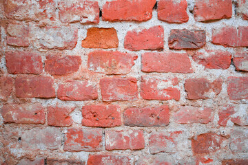 old red brick wall texture background