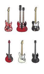 Guitar Pack Vector Illustration