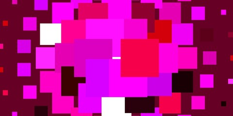 Light Purple, Pink vector pattern in square style. Modern design with rectangles in abstract style. Template for cellphones.