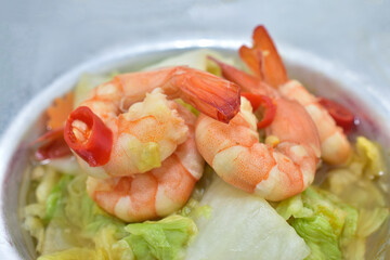 Food Stir Fried Chinese Cabbage with Shrimp,Stir-fry Cabbage & Shrimp