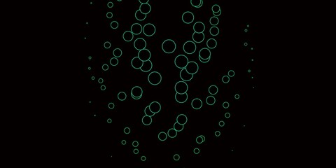 Dark Green vector template with circles. Modern abstract illustration with colorful circle shapes. Pattern for wallpapers, curtains.