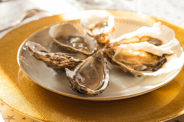 Assiette d'huîtres