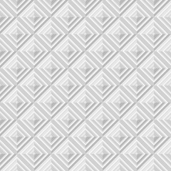 Abstract geometric square linear grid with striped rhombus and diagonal lines seamless pattern background. Vector Illustration Eps10