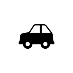 Car icon vector isolated on white