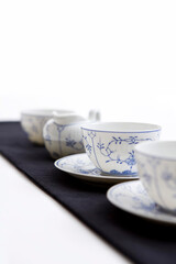 floral patterned tea set