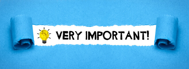 Very Important!