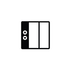 Fototapeta premium Lift icon vector isolated on white
