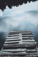 Obraz premium old wooden pier