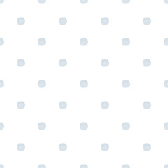 Seamless small blue watercolor polka dot pattern on white background in Nordic style. Elegant print for fabric textile gift paper scrapbook wallpaper kids clothes nursery decor