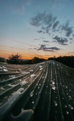 Fototapeta premium sunset over the road