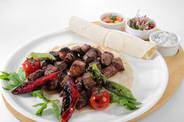 liver kebab turkish traditional cuisine
