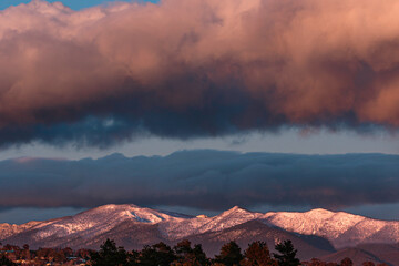 Snow on the Brindabella Ranges south of Canberra in August 2020