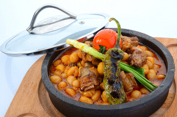 haricot white bean stew with meat