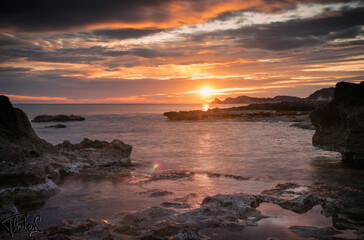 Obraz premium A singular sunset on Jávea