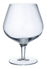 New empty whisky glass isolated on white