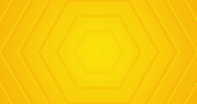 Bright sunny yellow dynamic abstract background. Modern lemon orange color. Fresh business banner for sales, event, holiday, party, halloween, birthday, falling. Fast moving 3d lines with soft shadow