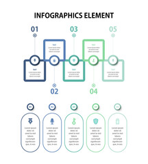 Presentation business infographics template. Vector illustration.
