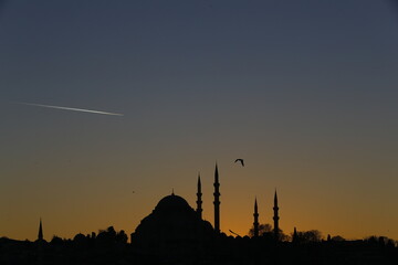 Obraz premium sunset in istanbul