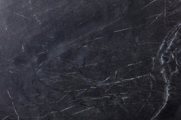 Natural black marble stone background pattern with high resolution. Copy space. Top view. - 374307071
