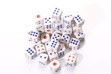 a lot of dice, the texture of the game concept