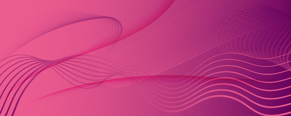 Color Flow Wave. Pink Dynamic Landing Page. 3d 