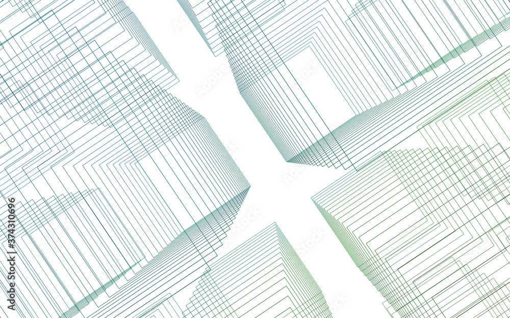 Poster 3d business science and technology background illustration or abstract technology line of light for 