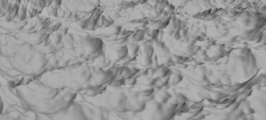 Abstract high tide wave background, mountain complex, illustration, 3D digital technology illustration for presentation. for publication and website design