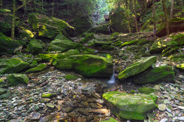 The charming summer scenery of Wudang Mountain, Hubei, China
