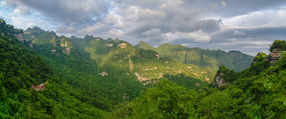 The charming summer scenery of Wudang Mountain, Hubei, China