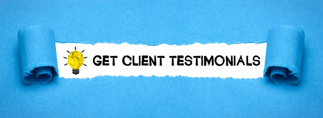 Get Client Testimonials 
