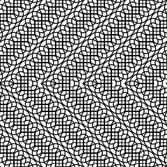 Obraz premium Design seamless monochrome zigzag pattern