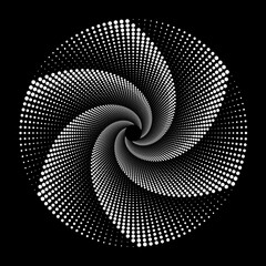 Design spiral dots backdrop - 374312685