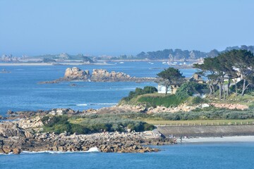 The beautiful coast of Brittany . France