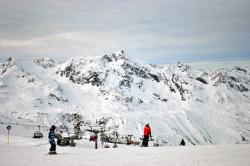 Obergurgl Hochgurgl Otztal Ski resort in the Western Tyrol Austrian Alps Austria