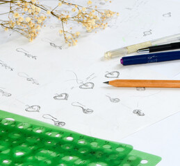 Jewelry sketch design