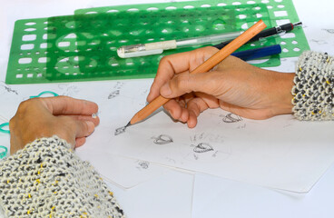 Jewelry sketch design