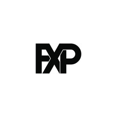 fxp letter original monogram logo design