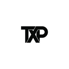 txp letter original monogram logo design