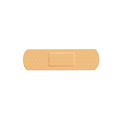 adhesive bandage on white background