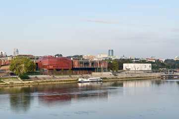 panorama of warsaw and wisla 
