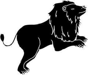 12星座の獅子座のイラスト。