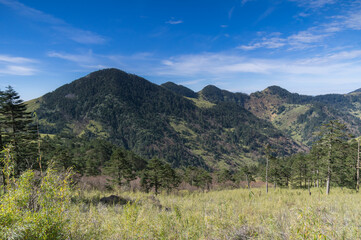 Autumn scenery of Hubei Shennongjia National Geopark Scenic Area, China