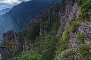 Autumn scenery of Hubei Shennongjia National Geopark Scenic Area, China
