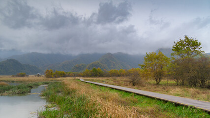 Autumn scenery of Hubei Shennongjia National Geopark Scenic Area, China