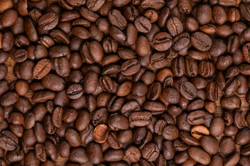 Coffee grains pattern texture background