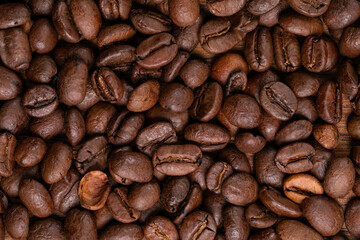 Coffee grains pattern texture background