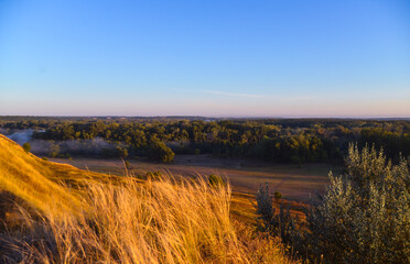 sunrise  landscape with fog