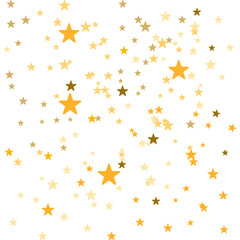 Obraz na płótnie Canvas Gold stars. Falling golden abstract decoration for party. birthday celebrate. anniversary or event 